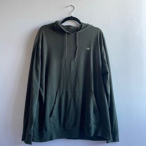 Green Lacoste Hooded Shirt XXL